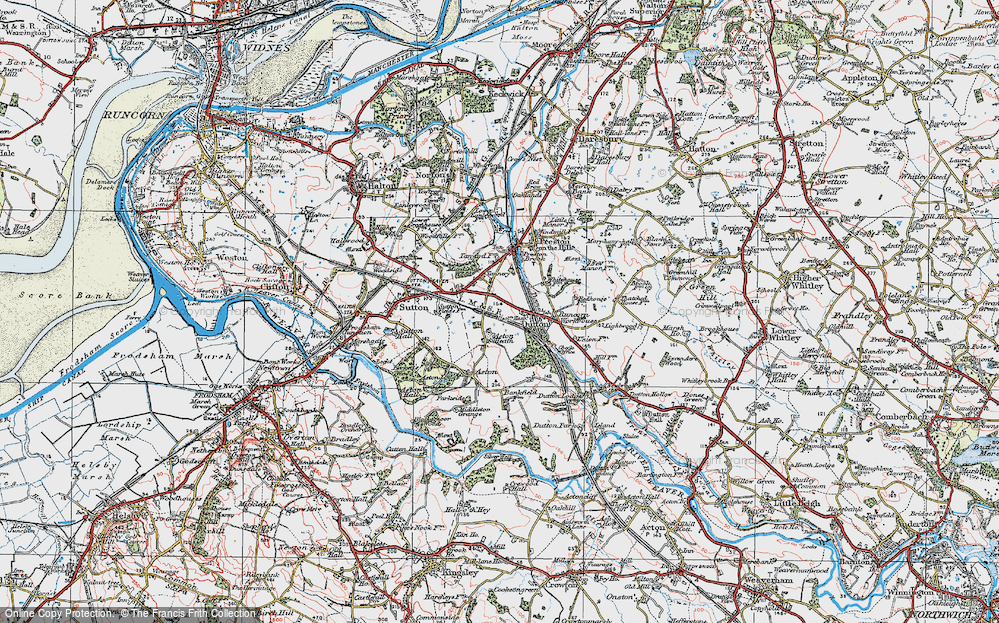 Old Map of Aston Heath, 1923 in 1923