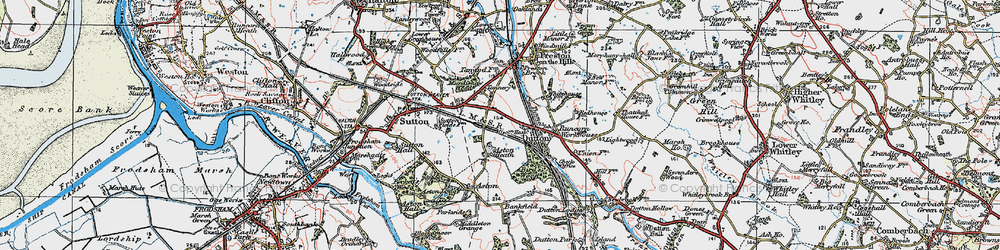 Old map of Aston Heath in 1923