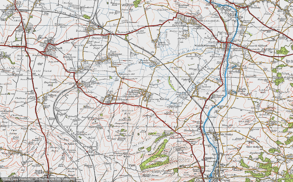 Old Map of Historic Map covering Blewburton Hill (fort) in 1919