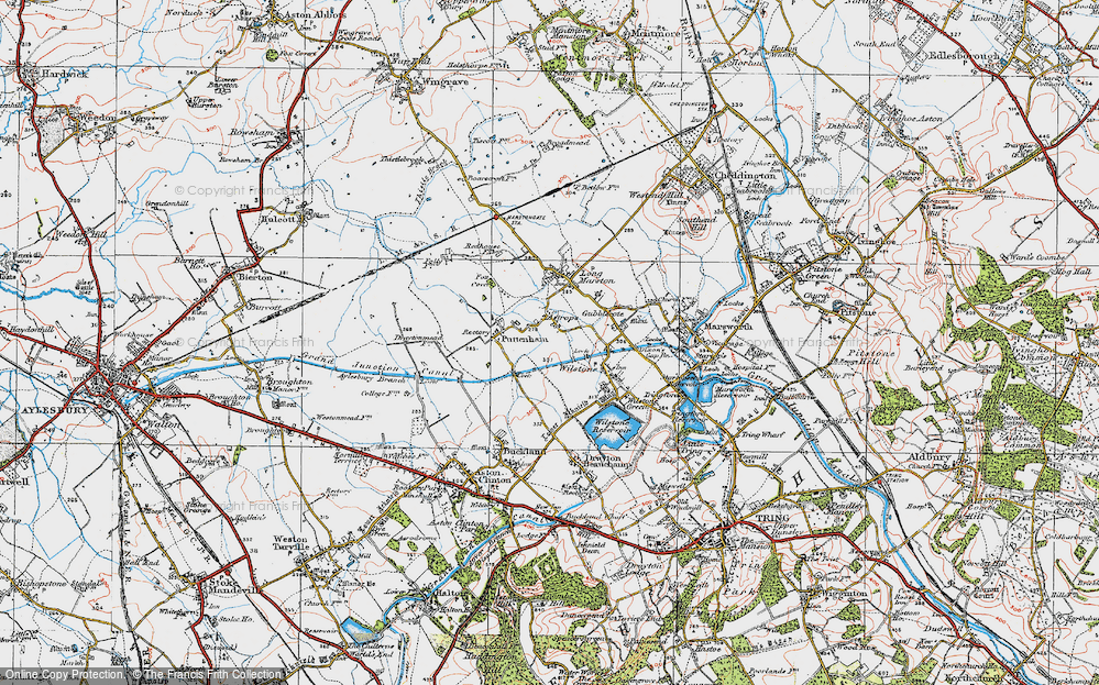 Old Map of Astrope, 1919 in 1919