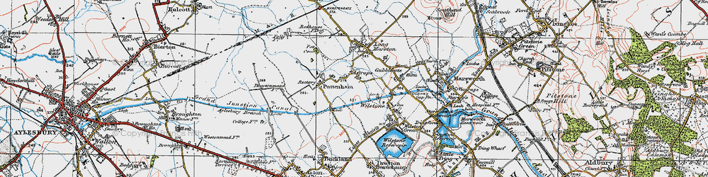 Old map of Astrope in 1919