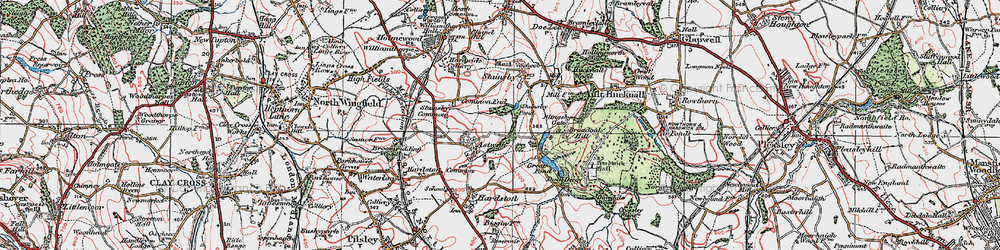 Old map of Broadoak Hill in 1923