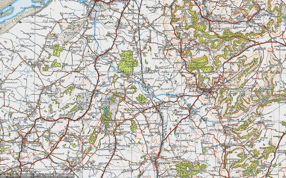 Old Map of Avening Green, 1919 in 1919