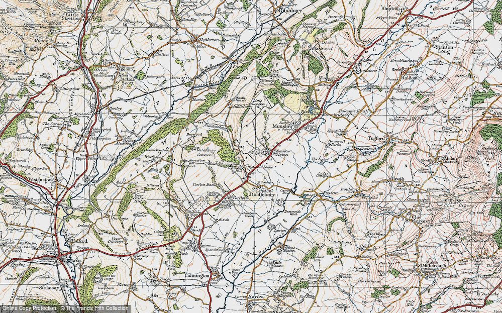 Old Map of Bache Mill, 1920 in 1920