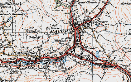 Old map of Bacup in 1924