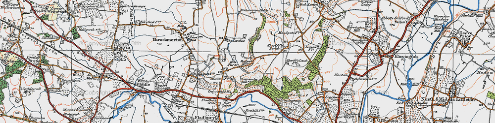 Old map of Badger's Hill in 1919