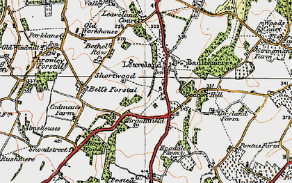 Old map of Bell's Forstal in 1921