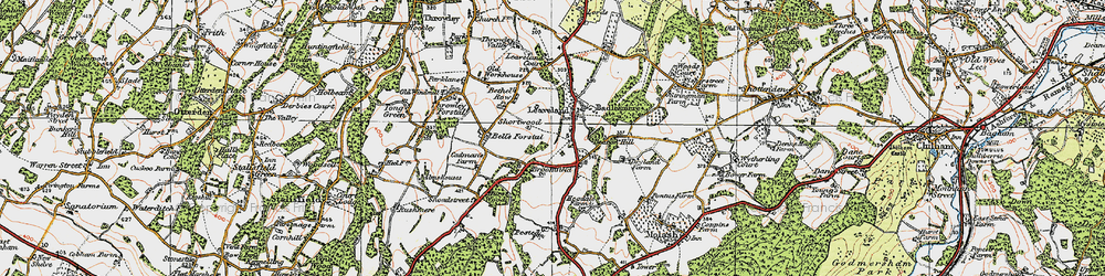 Old map of Bell's Forstal in 1921