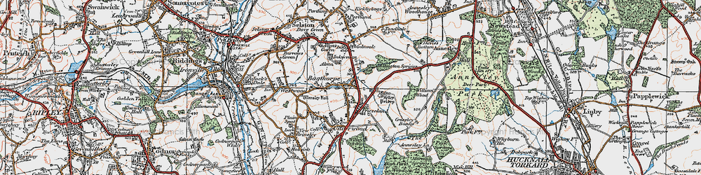 Old map of William Wood in 1921