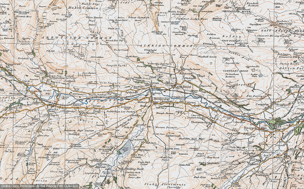 Old Map of Bainbridge, 1925 in 1925
