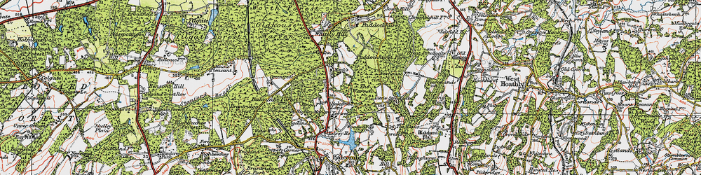 Old map of Balcombe Forest in 1920