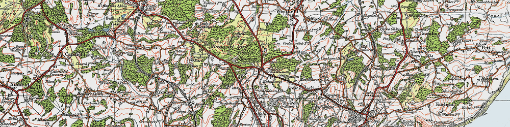 Old map of Baldslow in 1921