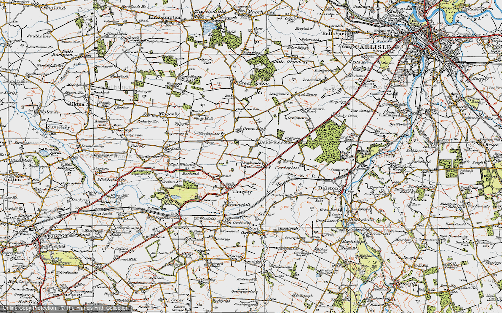 Old Map of Baldwinholme, 1925 in 1925