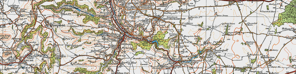 Old map of Box Ho in 1919