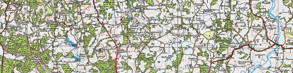 Old map of Balls Cross in 1920