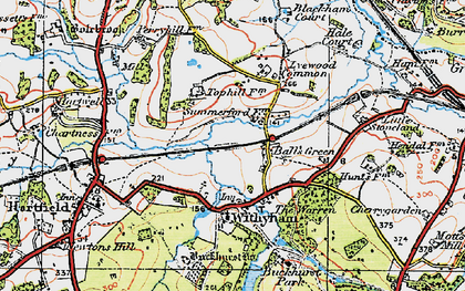 Old map of Balls Green in 1920