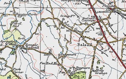 Old map of Balsall Street in 1921