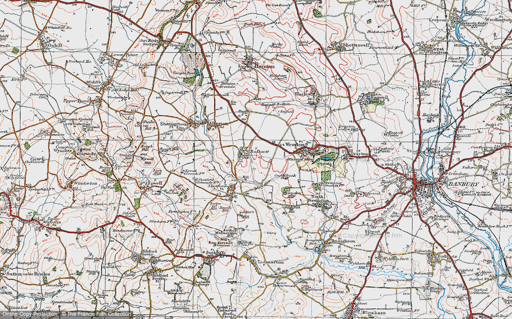 Old Map of Balscote, 1919 in 1919