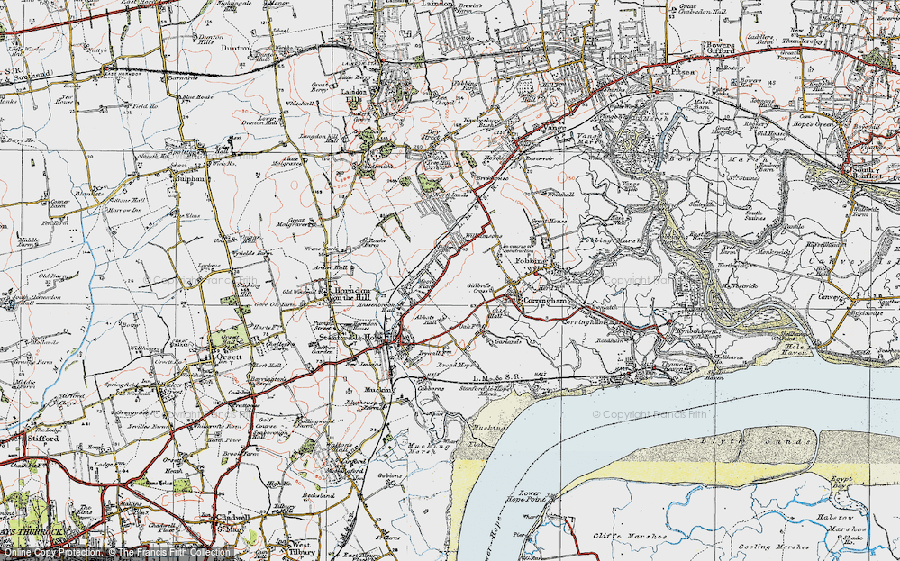 Old Map of Balstonia, 1920 in 1920