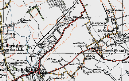 Old map of Balstonia in 1920