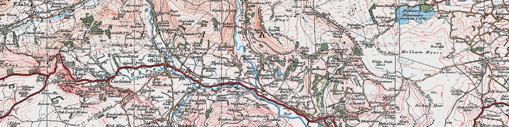 Old map of Bamford in 1923