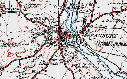 Old map of Banbury in 1919