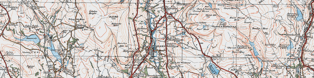 Old map of Bank Lane in 1924