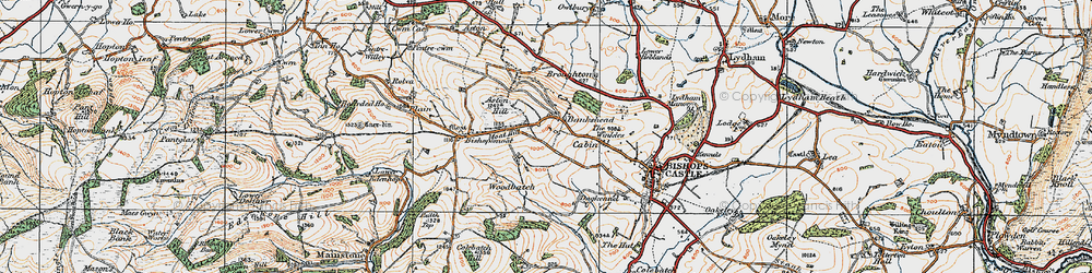 Old map of Bankshead in 1920