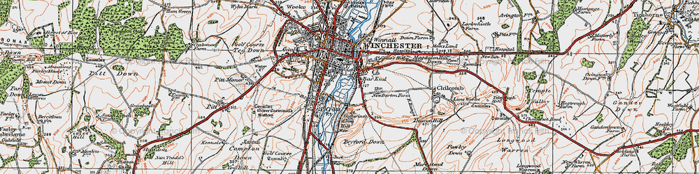 Old map of Bar End in 1919