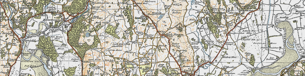 Old map of Barber Green in 1925