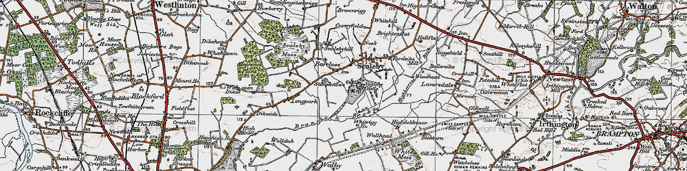 Old map of Barclose in 1925