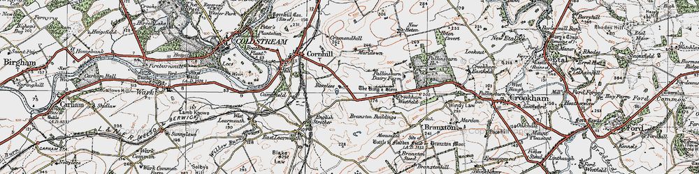 Old map of Bareless in 1926