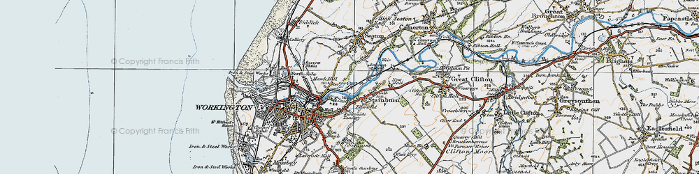 Old map of Barepot in 1925