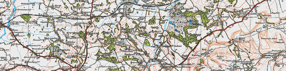 Old map of Barkers Hill in 1919