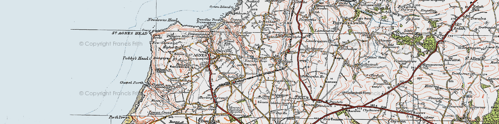 Old map of Barkla Shop in 1919