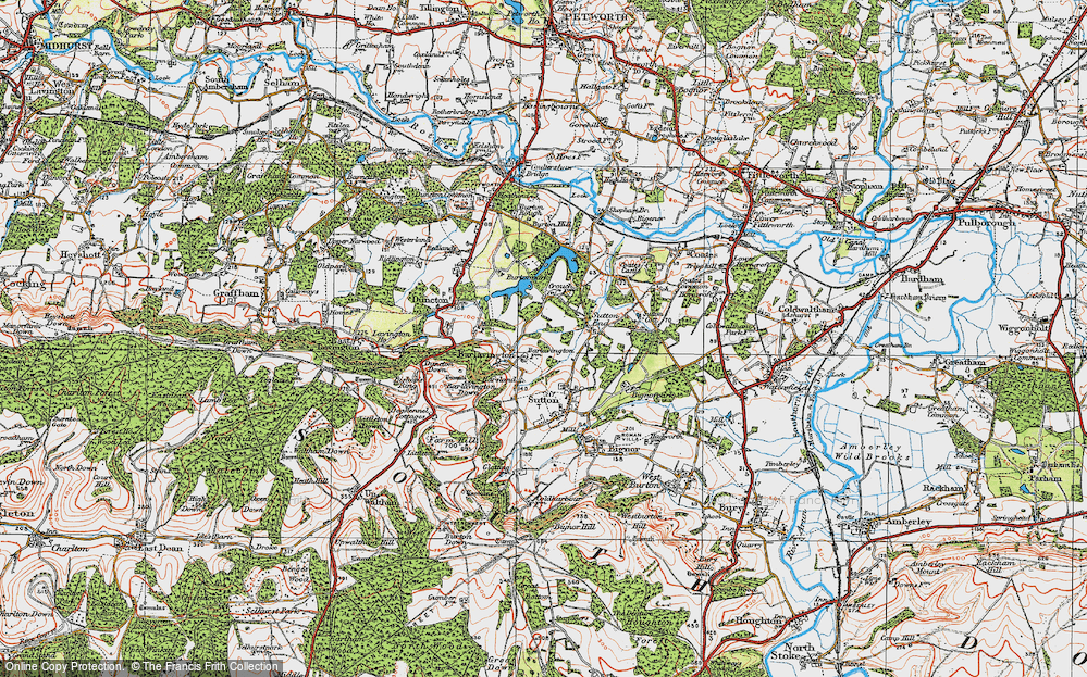 Old Map of Barlavington, 1920 in 1920