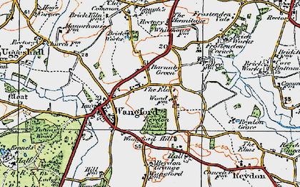 Old map of Barnaby Green in 1921