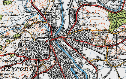 Old map of Barnardtown in 1919