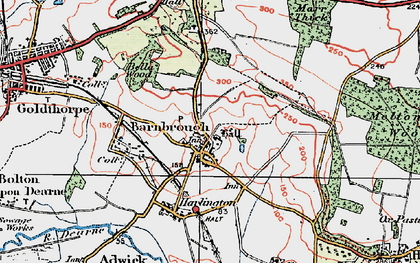 Old map of Barnburgh in 1924