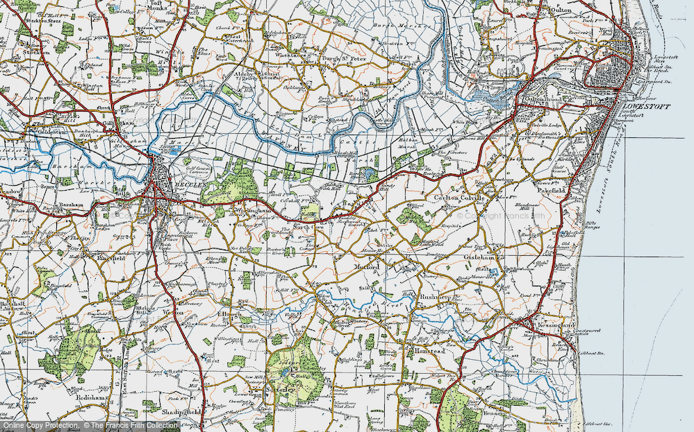 Old Map of Barnby, 1921 in 1921