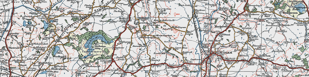 Old map of Barnett Brook in 1921