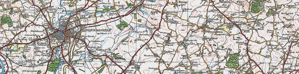 Old map of Barnettbrook in 1921