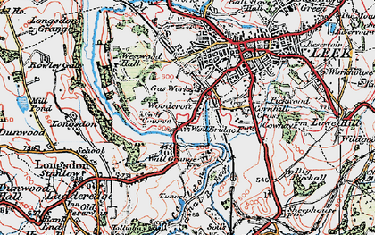 Old map of Barnfields in 1923