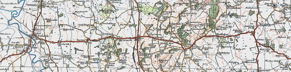Old map of Barnhill in 1924