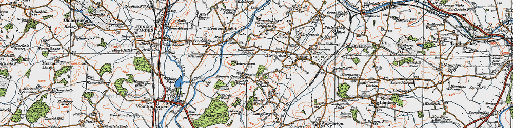 Old map of Barnmoor Green in 1919