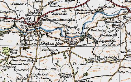 Old map of Barnoldswick in 1924