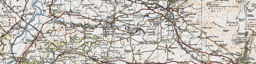 Old map of Barnoldswick in 1924