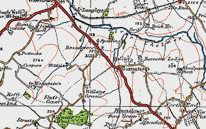 Old map of Barnston in 1919
