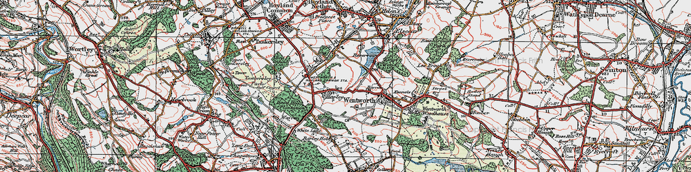 Old map of Barrow in 1924