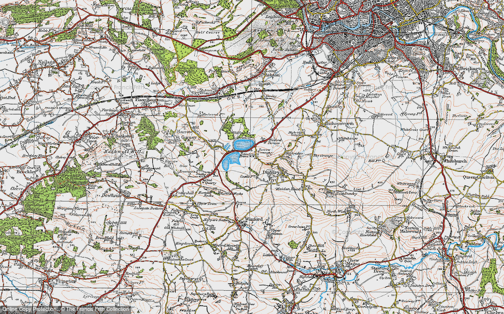 Old Map of Barrow Common, 1919 in 1919